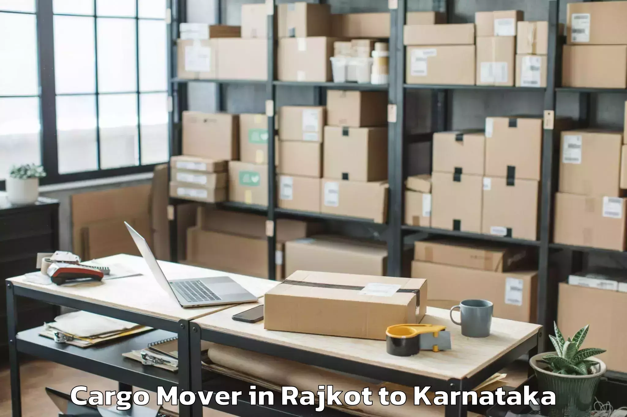 Book Rajkot to Srirangarajapuram Cargo Mover Online